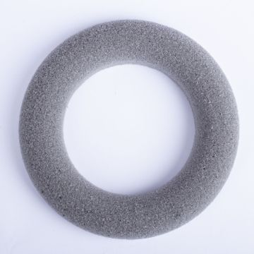 ®mosy Corona de esponja floral RUJA para flores artificiales, gris, Ø15cm