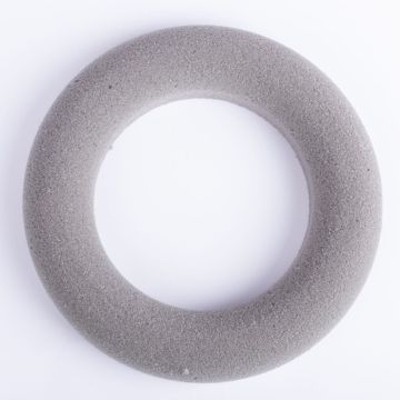 ®mosy Corona de esponja floral RUJA para flores artificiales, gris, Ø20cm