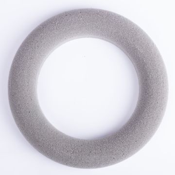 ®mosy Corona de esponja floral RUJA para flores artificiales, gris, Ø25cm