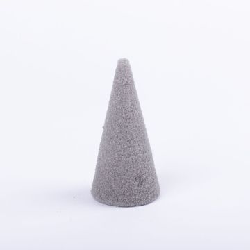 ®mosy Cono de esponja floral ZOILA para flores artificiales, gris, 10cm, Ø5cm