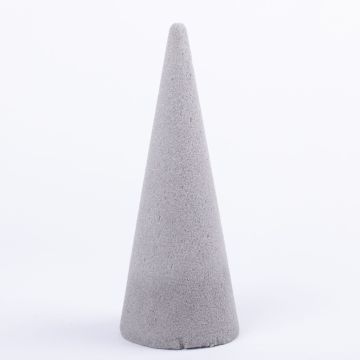 ®mosy Cono de esponja floral ZOILA para flores artificiales, gris, 26cm, Ø10cm