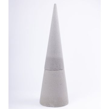 ®mosy Cono de esponja floral ZOILA para flores artificiales, gris, 60cm, Ø19cm