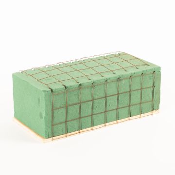 ®mosy Ökodur Base para arreglos florales fúnebres SERLO con rejilla metálica, base de madera natural, verde, 23 x 11 x 8,5 cm ®mosy Ökodur Base para arreglos florales fúnebres SERLO con rejilla metálica, base de madera natural, verde, 23 x 11 x 8,5 cm