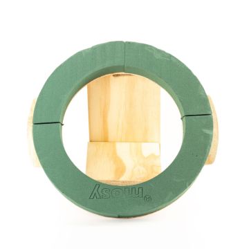 ®mosy Ökodur, base de espuma para arreglos florales fúnebres, corona para urna ARNELLE, base de madera natural, verde, 4,5 cm, Ø36 cm ®mosy Ökodur, base de espuma para arreglos florales fúnebres, corona para urna ARNELLE, base de madera natural, verde, 4,5 cm, Ø36 cm