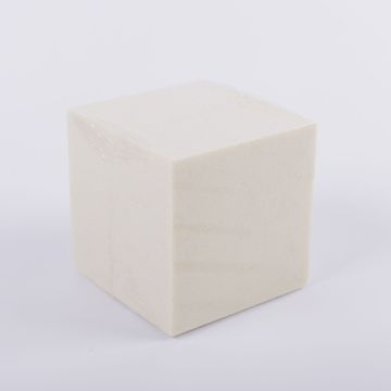 ®mosy Cubo de esponja floral GABRIO para flores artificiales, crema, 12x12x12cm