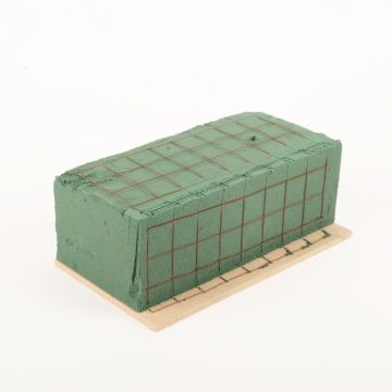 ®mosy Ökodur, base para adornos funerarios VESDO con rejilla metálica, borde de agarre, base de madera natural, verde, 22,5 x 11 x 8,5 cm ®mosy Ökodur, base para adornos funerarios VESDO con rejilla metálica, borde de agarre, base de madera natural, verde, 22,5 x 11 x 8,5 cm
