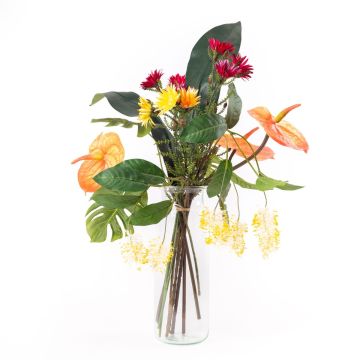 Ramo artificial de verano AVALU, naranja-verde-rosa-amarillo, 75cm, Ø45cm Ramo artificial de verano AVALU, naranja-verde-rosa-amarillo, 75cm, Ø45cm