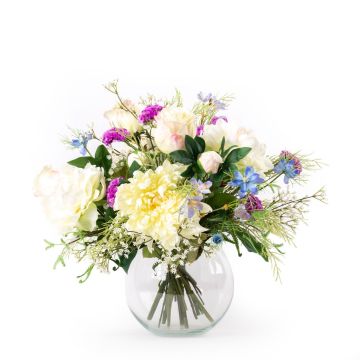 Udos Choice: Ramo artificial de verano CALANTHE, blanco-lila-azul, 45cm, Ø55cm Udos Choice: Ramo artificial de verano CALANTHE, blanco-lila-azul, 45cm, Ø55cm