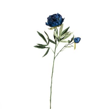 Rama de flores de plástico Peonía GALENE, Colección Eco, azul real, 65 cm, Ø 10 cm Rama de flores de plástico Peonía GALENE, Colección Eco, azul real, 65 cm, Ø 10 cm