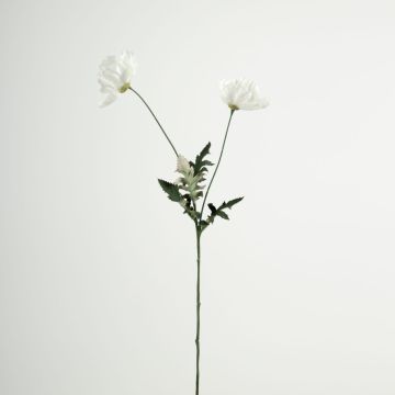 Rama de amapola de plástico GUNDULA, Colección Eco, blanco-lila, 70 cm, Ø 7-8 cm Rama de amapola de plástico GUNDULA, Colección Eco, blanco-lila, 70 cm, Ø 7-8 cm