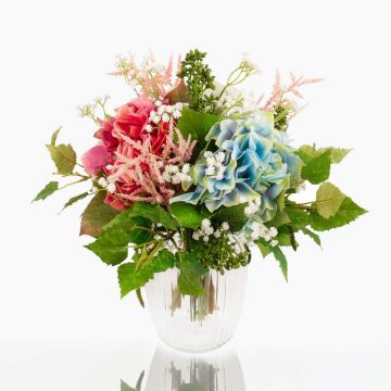 Ramillete sintético de verano KAUWELA, rosa-blanco-azul, 40cm, Ø40cm Ramillete sintético de verano KAUWELA, rosa-blanco-azul, 40cm, Ø40cm