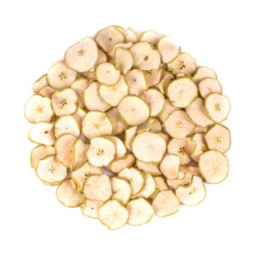 Fruta seca decorativa: rodajas de manzana GERHILD, verde, Ø 4-6 cm, 200 g Fruta seca decorativa: rodajas de manzana GERHILD, verde, Ø 4-6 cm, 200 g