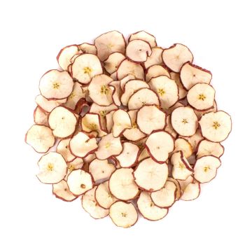 Fruta seca decorativa: rodajas de manzana GERHILD, rojo, Ø4-6cm, 200g Fruta seca decorativa: rodajas de manzana GERHILD, rojo, Ø4-6cm, 200g