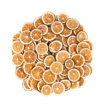 Fruta seca decorativa: rodajas de naranja LILLEMOR, verde, Ø4-6cm, 250g Fruta seca decorativa: rodajas de naranja LILLEMOR, verde, Ø4-6cm, 250g