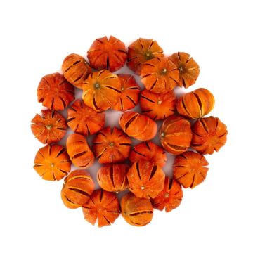Fruta seca decorativa: mandarinas NIARATU, cortadas, naranjas, Ø 4-5 cm, 250 g Fruta seca decorativa: mandarinas NIARATU, cortadas, naranjas, Ø 4-5 cm, 250 g