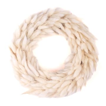 Corona de hierba seca Lagurus RIKARDA, color crema, Ø 25 cm