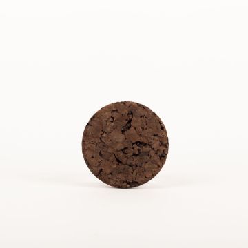 Salvamanteles de corcho redondo MANARA, oscuro, 1,8cm, Ø10cm