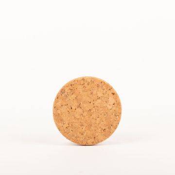 Salvamanteles de corcho redondo MANARA, natural, 1,5cm, Ø12cm