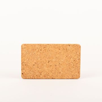 Salvamanteles de corcho rectangular MANARA, natural, 20x12x1,5cm