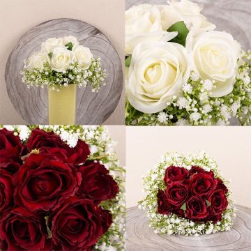 Blancanieves y Rosa Roja - Ramo de novia personalizado para la cliente Aya