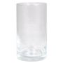 Jarrón de vidrio cilíndrico SANYA OCEAN, transparente, 15cm, Ø8,5cm