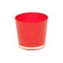 Portavelas XXL ALENA, cristal, rojo, 9cm, Ø10cm