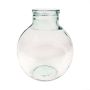 Jarrón esférico BRENDEN de vidrio reciclado, transparente, 30cm, Ø25cm