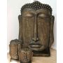 Cabeza de Buda YUVA, 120x79x37cm (fibra de vidrio)