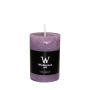 Vela de pilar AURORA, malva, 9cm, Ø5,8cm, 30h - Made in Germany
