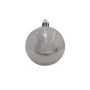 Bolas navideñas TEODORA, 6 piezas, plata brillante, Ø7cm