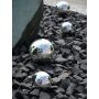 Bola navideña TEODORA, plata brillante, Ø30cm