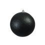 Bola de Navidad CANELA, purpurina, negro, Ø20cm