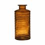 Botella decorativa de vidrio STUART estriado, naranja-marrón-transparente, 31cm, Ø14,5cm