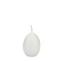 Vela de huevo de Pascua LEONITA, blanco, 6cm, 4,5cm, 7h - Made in Germany