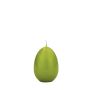 Vela de huevo de Pascua LEONITA, verde, 6cm, 4,5cm, 7h - Made in Germany