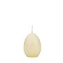 Vela de huevo de Pascua LEONITA, crema, 6cm, 4,5cm, 7h - Made in Germany