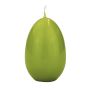 Vela de huevo de Pascua LEONITA, verde, 12cm, 8cm, 40h - Made in Germany