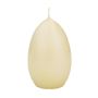 Vela de huevo de Pascua LEONITA, crema, 12cm, 8cm, 40h - Made in Germany