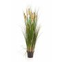 Carrizo artificial AISAKE con espiga, verde-amarillo-marrón, 120cm