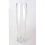 Florero cilíndrico SANSA AIR de cristal, transparente, 80cm, Ø 20cm