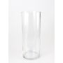 Florero cilíndrico SANSA AIR de cristal, transparente, 50cm, Ø 20cm