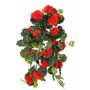 Geranio de plástico ANTON, con palo, rojo, 65cm, Ø5-8cm