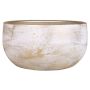 Cuenco de cerámica AETIOS, color degradado, blanco-dorado, 13cm, Ø28cm