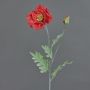 Amapola de plástico LISSIE, roja, 70cm, Ø12cm