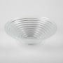 Fuente estriada de cristal SELMA deluxe, transparente, 7cm, Ø 23cm