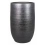 Jarrón de cerámica AGAPE con grano, negro, 40cm, Ø26cm