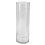 Jarrón cilíndrico de cristal SANSA OCEAN, transparente, 30cm, Ø10cm
