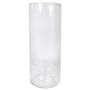 Jarrón cilíndrico de cristal SANYA OCEAN, transparente, 50cm, Ø19cm