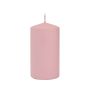 Vela pilar LYCANTHIA, pastel helado, rosa antiguo, 13cm, Ø7cm, 52h