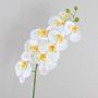 Rama textil de orquídea Phalaenopsis OPHELIA, blanca, 100cm